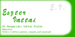 eszter vattai business card